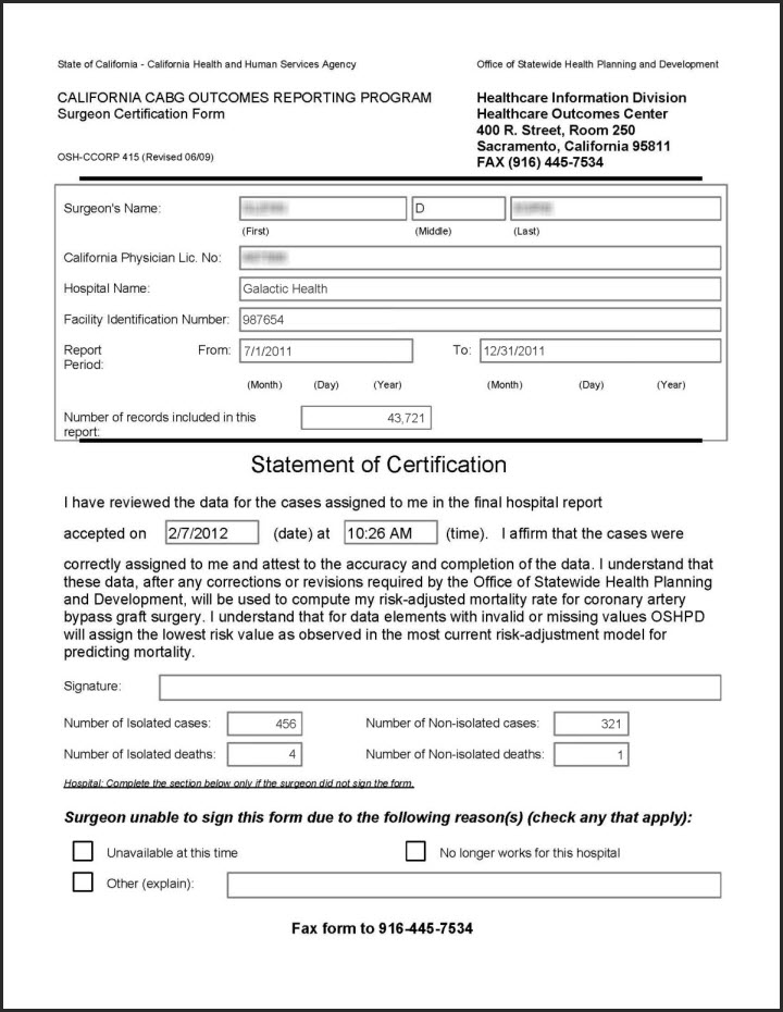 View Surgeon Certificates